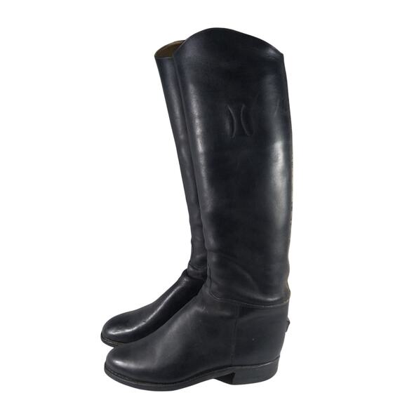 THE BOND BOOT CO.! BLACK GENUINE LEATHER AUTHENTIC RIDING BOOTS! SZ 7D - Picture 11 of 11
